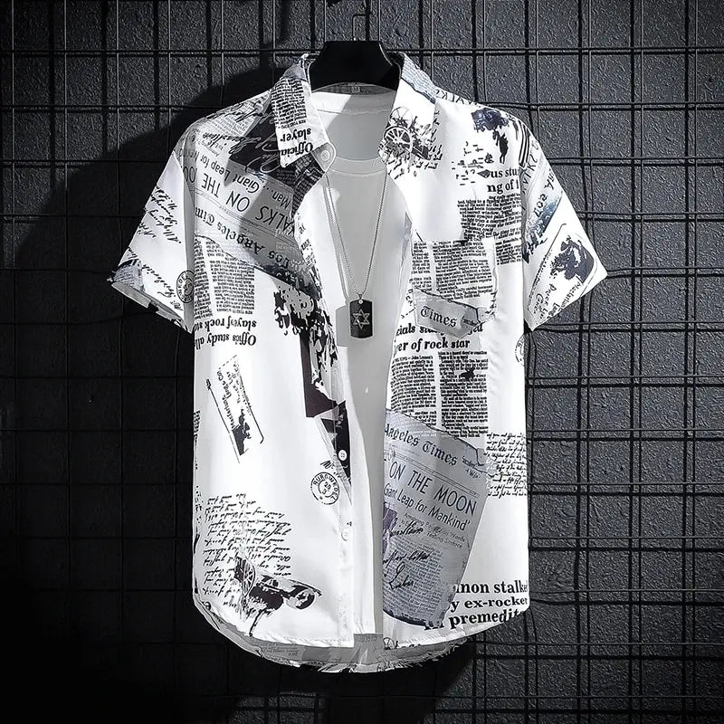 Classic Printed Shirt for Men - Elena Harper