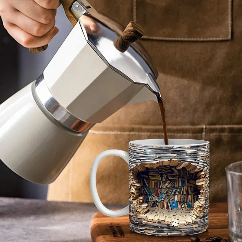 BookBrew 3D Library Design Mug, view 9 - Elena Harper