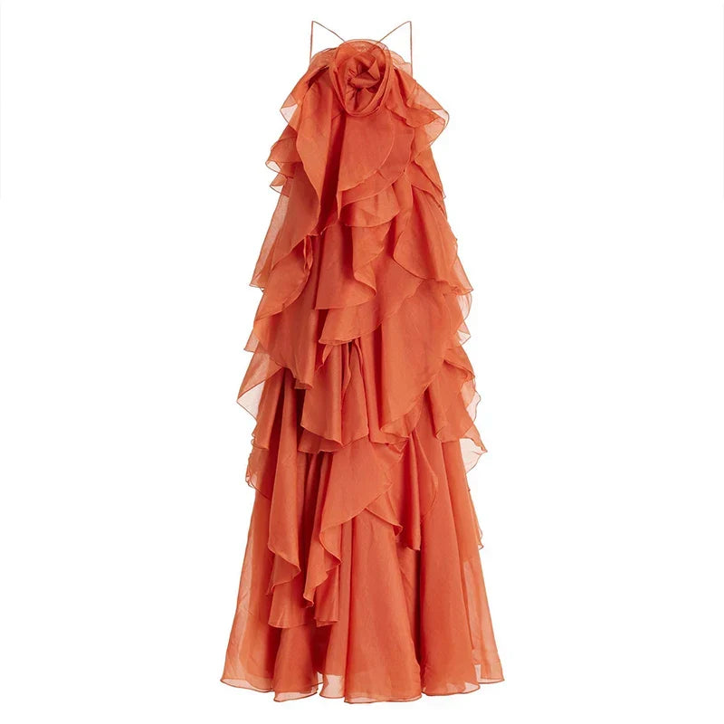 Ila Flowing Summer Dress with Layering Effect - Elena Harper