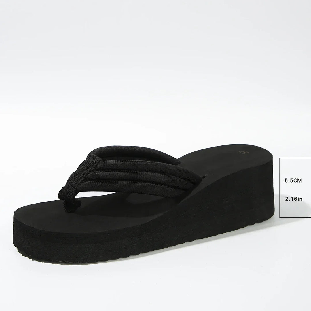 Klara Plush Platform Sandal, view 5 - Elena Harper
