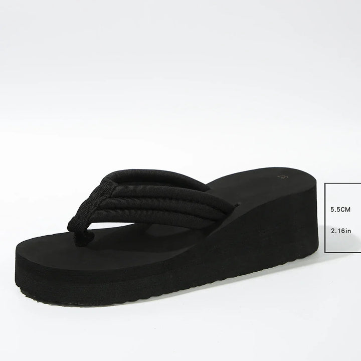 Klara Plush Platform Sandal, view 5 - Elena Harper