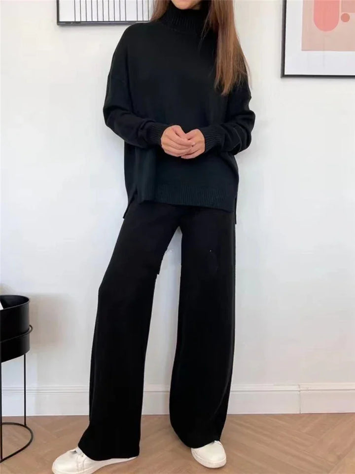 Aria Cozy Turtleneck Set, view 4 - Elena Harper