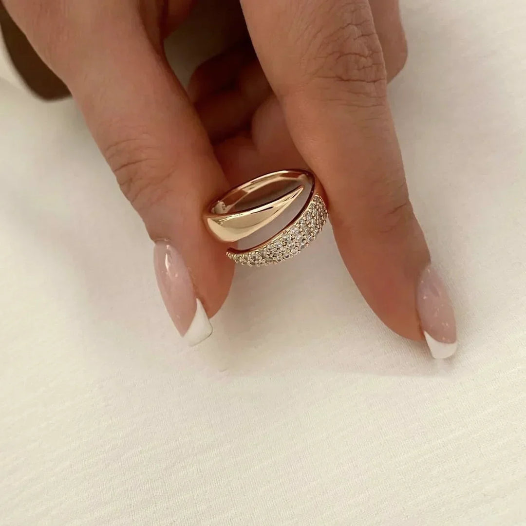 Irina Curved Ring, view 6 - Elena Harper