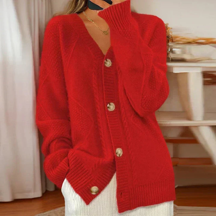 Éloise Cable-Knit Cardigan - Elena Harper