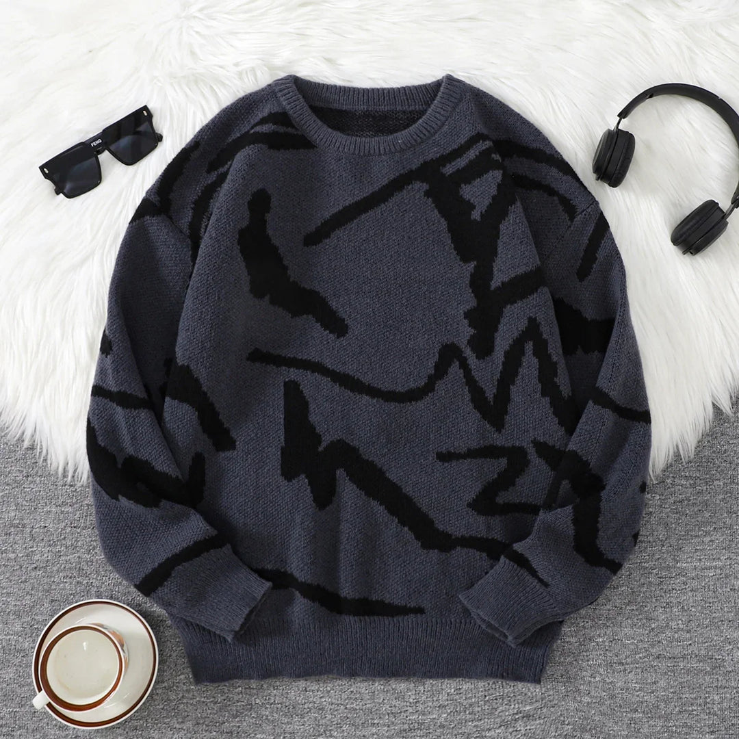 Marino Abstract and Comfortable Sweater, view 6 - Elena Harper