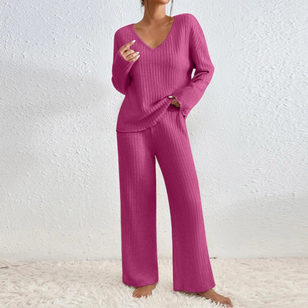 SABINA – Cozy Wide-Leg Lounge Set