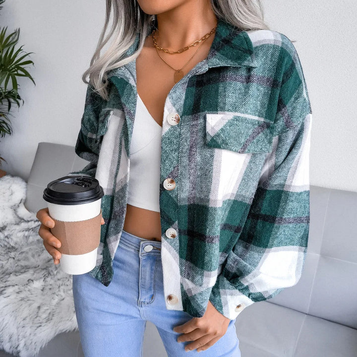 Clara - Plaid Wool Jacket