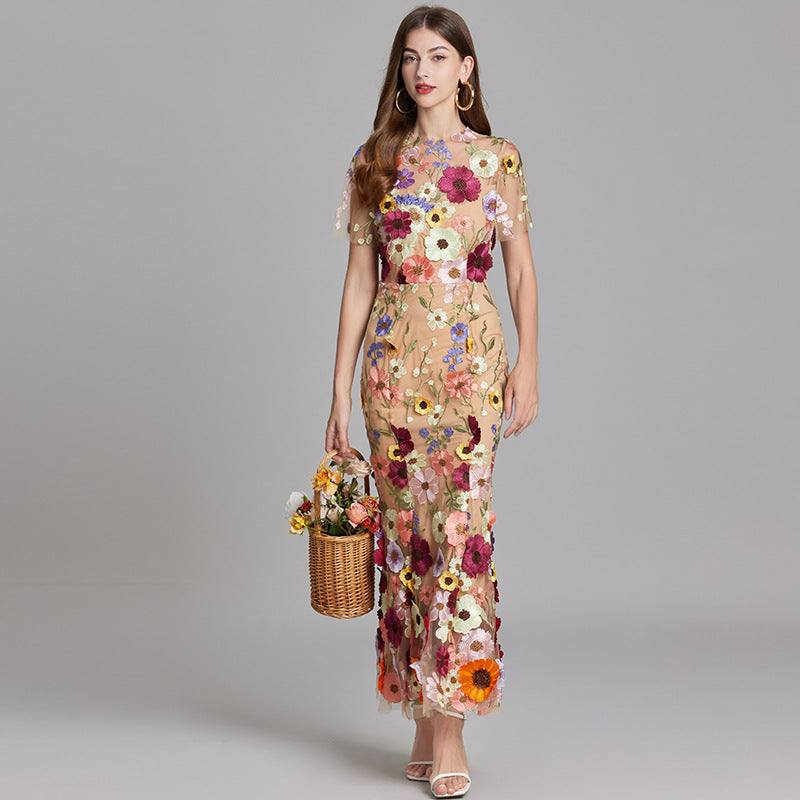 Solara - Floral Finesse Dress