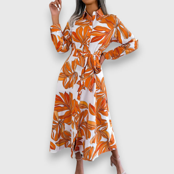Elora Flowing Shirt Dress - Elena Harper