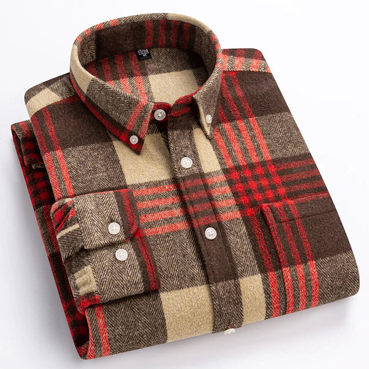 Modern Checked Shirt for Men - Elena Harper