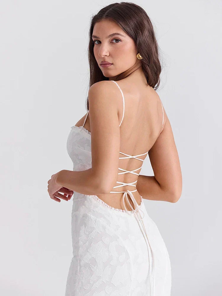 Ophelia Selene Romantic Lace Maxi Dress - Elena Harper