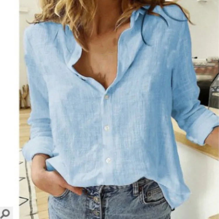 Gabriela Soft Draped Blouse, view 8 - Elena Harper