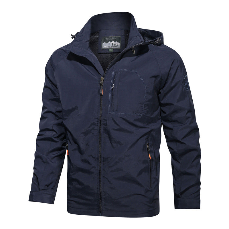 Men's Lightweight Hooded Jacket for Outdoor Adventures