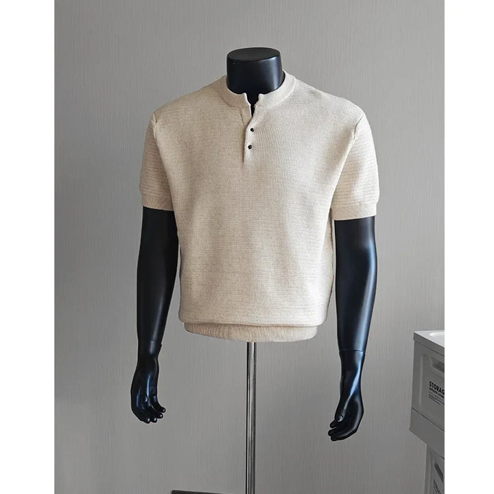 Marcian Soft Textured Polo, view 4 - Elena Harper