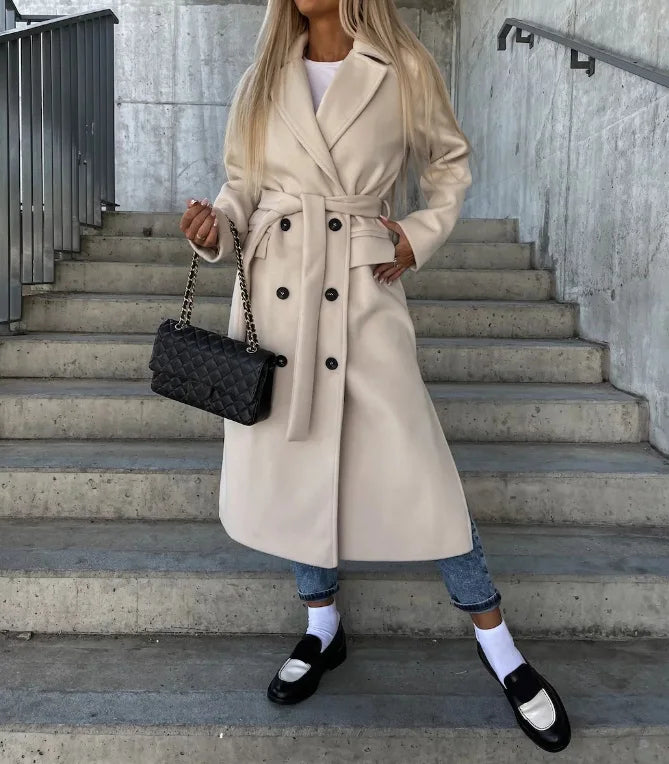 Thick Crossed Coat for Women