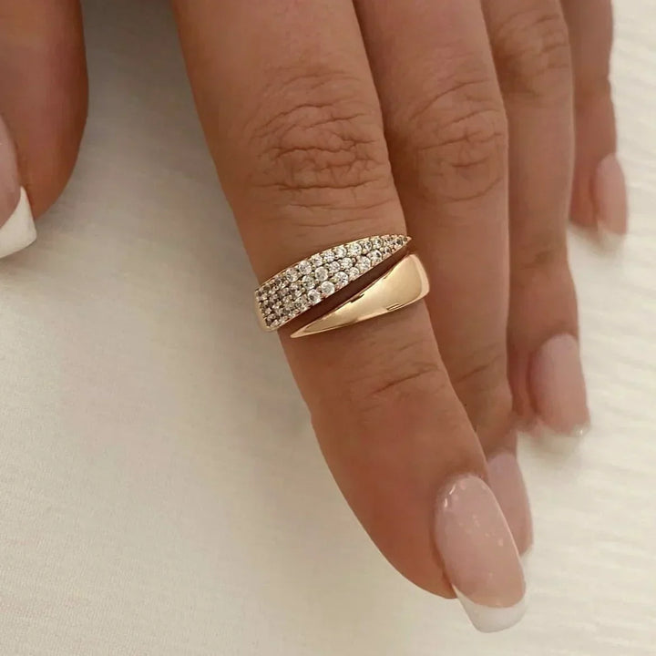 Irina Curved Ring, view 4 - Elena Harper