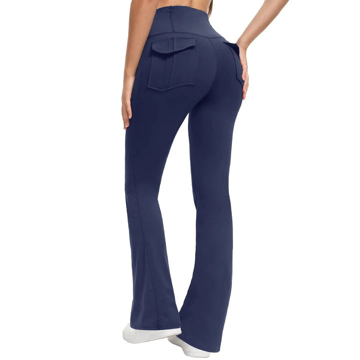 Gessica Elegant Flared Pants, view 4 - Elena Harper