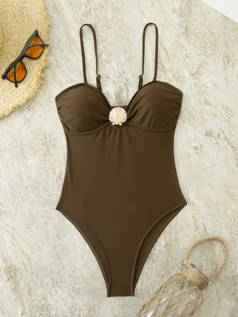 Beautifully Finished Swimsuit in a Timeless Design, view 2 - Elena Harper