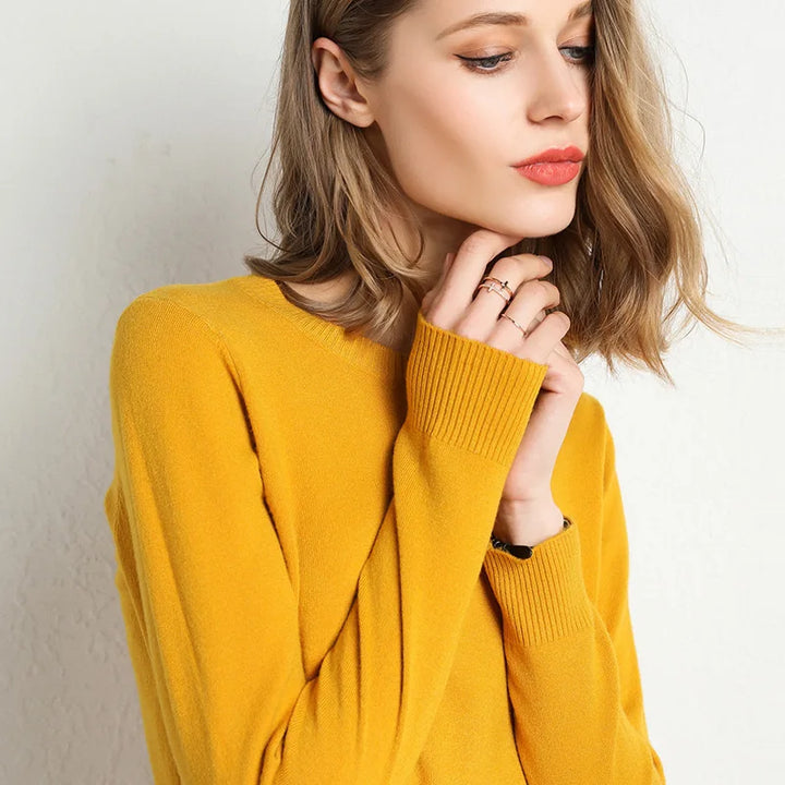 Giuditta Soft Minimalist Sweater, view 4 - Elena Harper