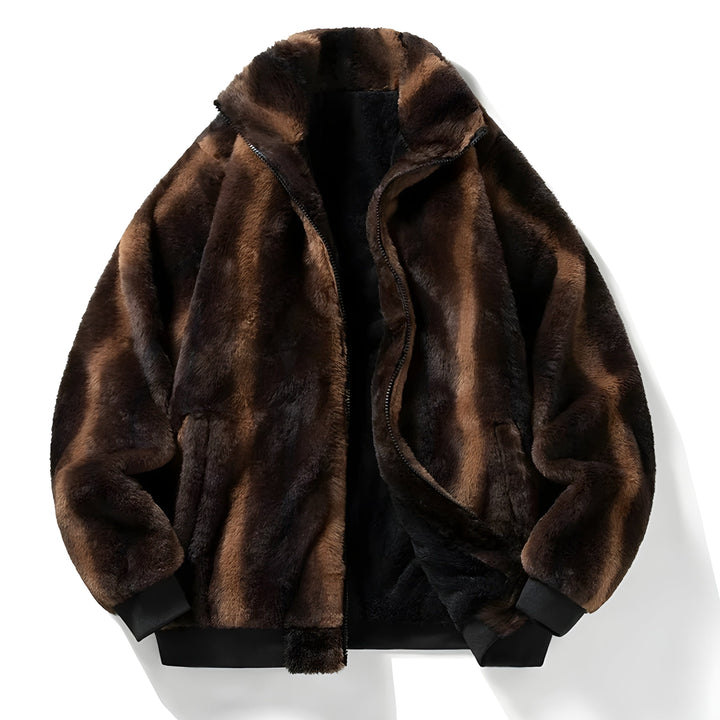 Oversized Faux Fur Bomber Jacket