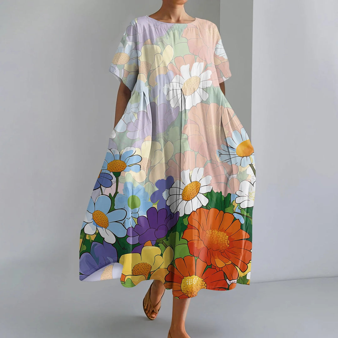 Jutta Lightweight Maxi Dress with Stunning Floral Print - Elena Harper
