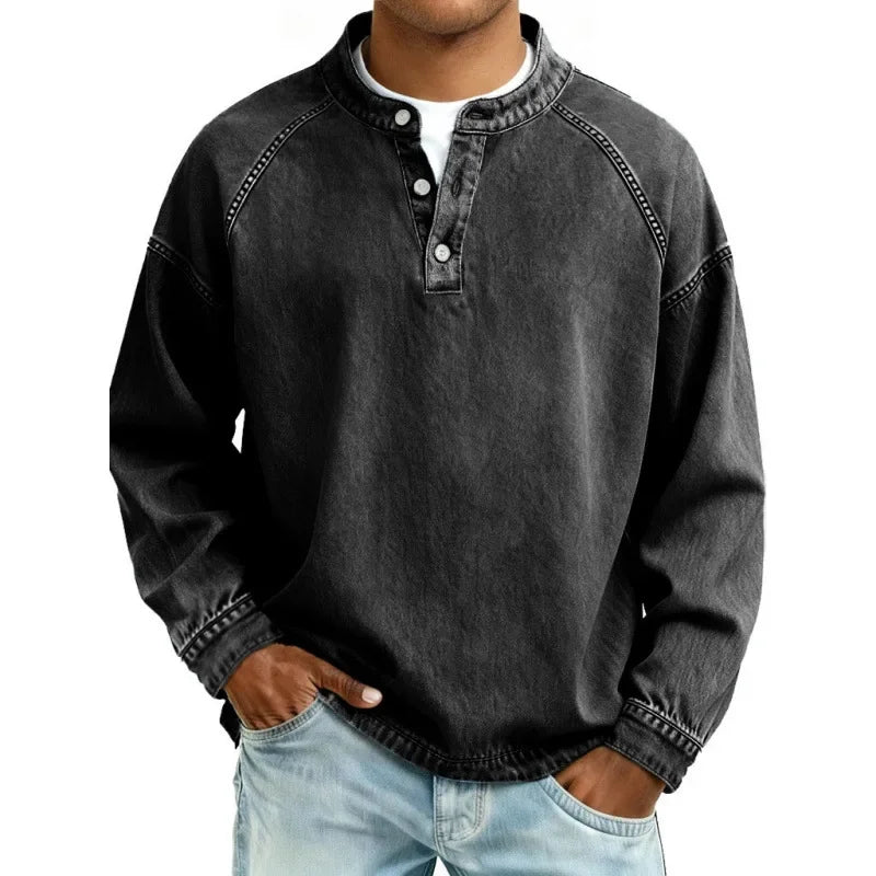 Vintage Button-up Shirt for Men - Elena Harper