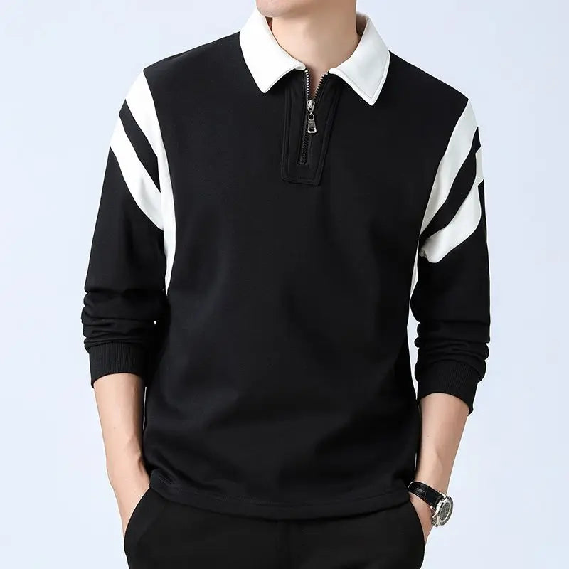 Color-blocked half-zip sweater - Eloy