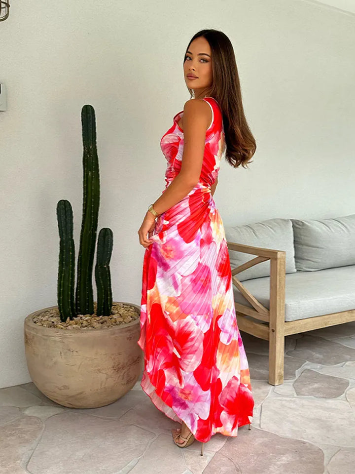 Katie Pleated Summer Dress - Elena Harper