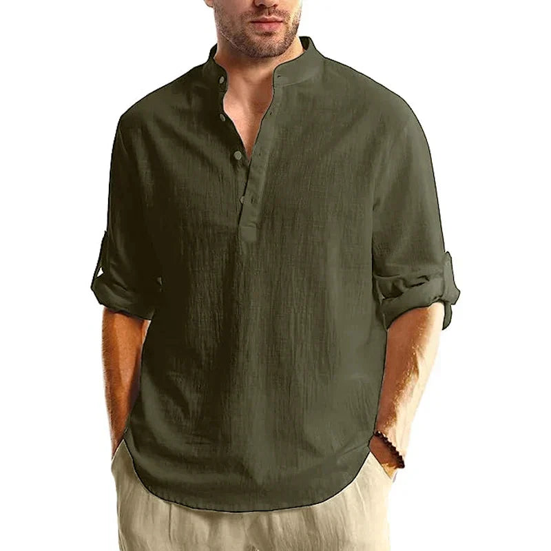 ELENA HARPER™  |  MEN'S LINEN SUMMER SHIRT