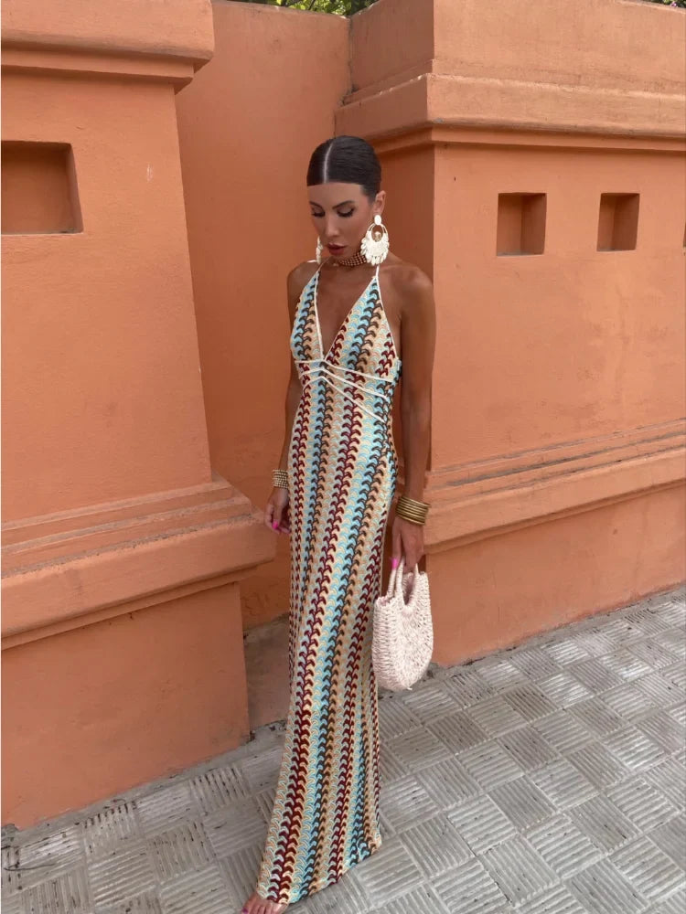 Dilara Backless Maxi Dress - Elena Harper