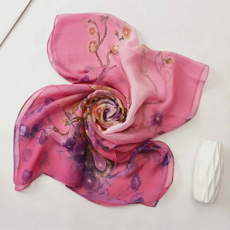 Vintage Floral Print Scarf