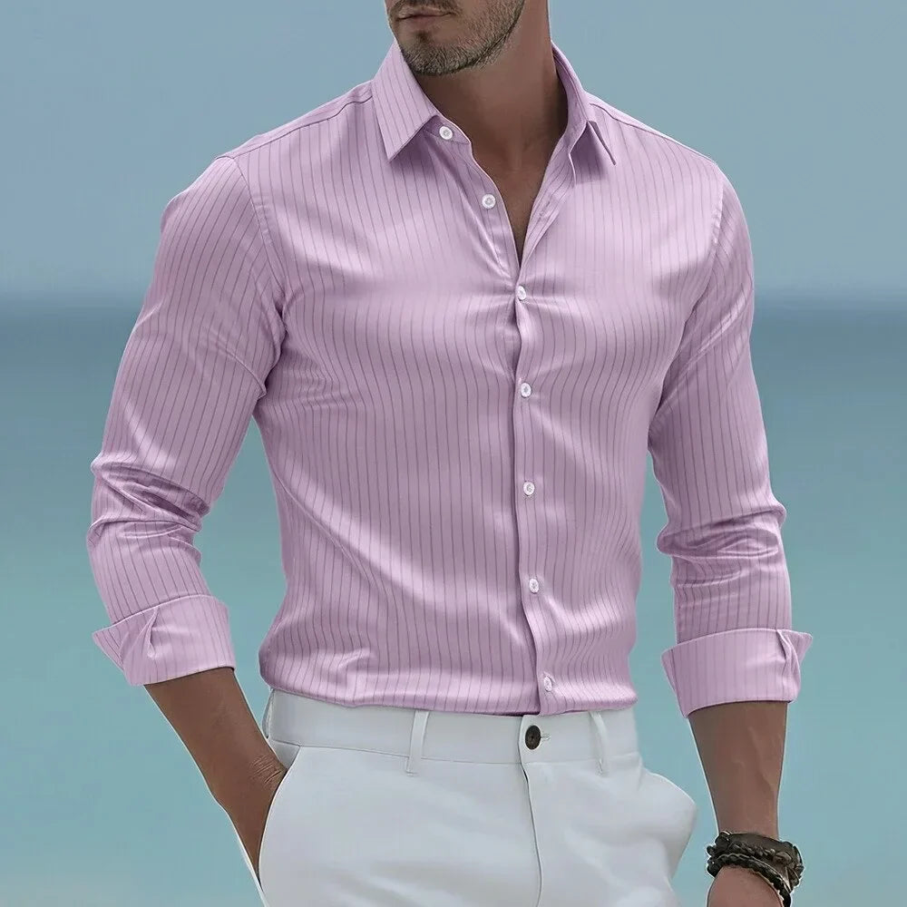 ELENA HARPER™  |  STRIPED SHIRT FOR MEN