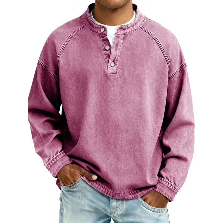 Vintage Button-up Shirt for Men - Elena Harper