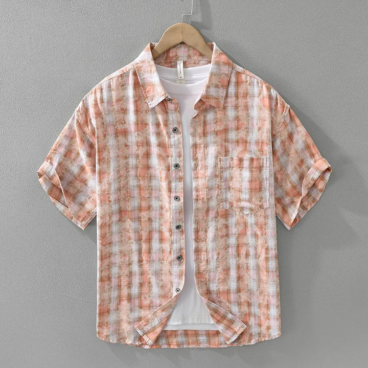 Retro Check Shirt for Men - Elena Harper