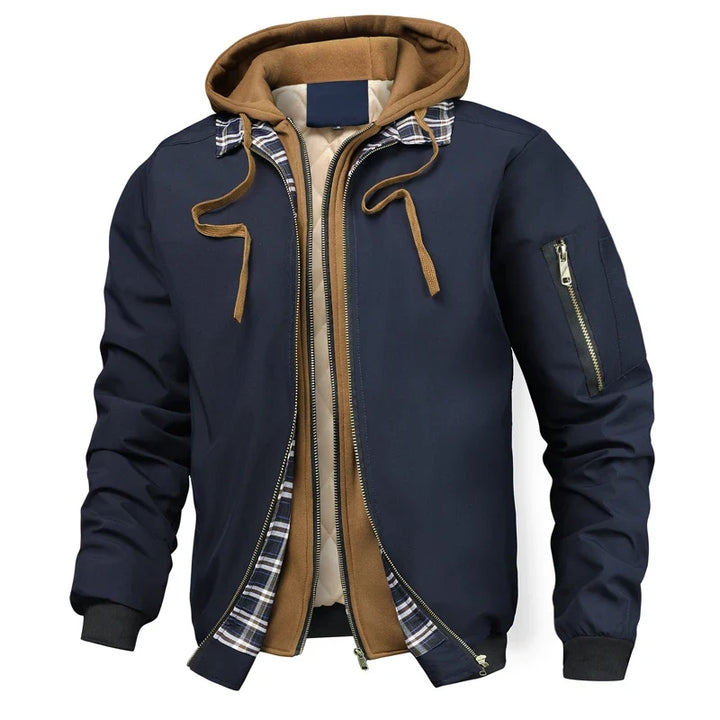 Santino Cozy Layered Jacket, view 2 - Elena Harper