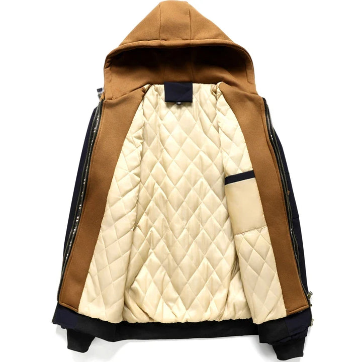 Santino Cozy Layered Jacket, view 3 - Elena Harper