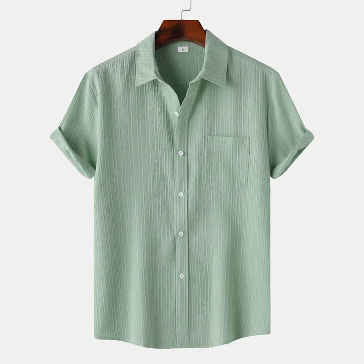 Men’s Short Sleeve Textured Shirt
