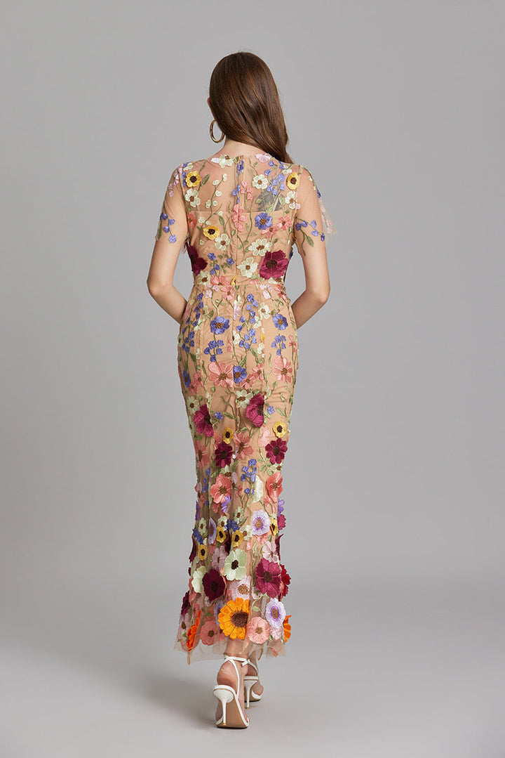 Agde Flower Dress - Elena Harper