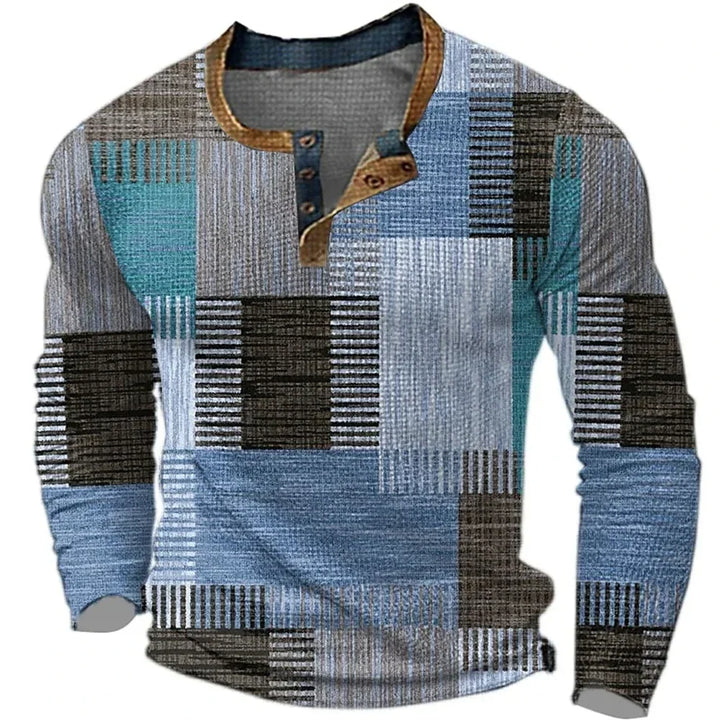 ELENA HARPER™  |  PATCHWORK SHIRT FOR MEN