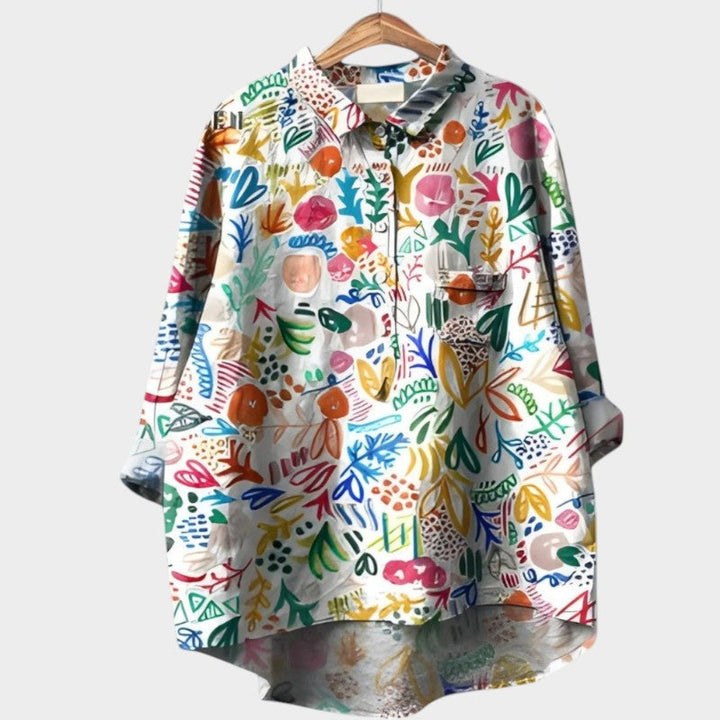 Women's Nola Collection Elegant Printed Blouse