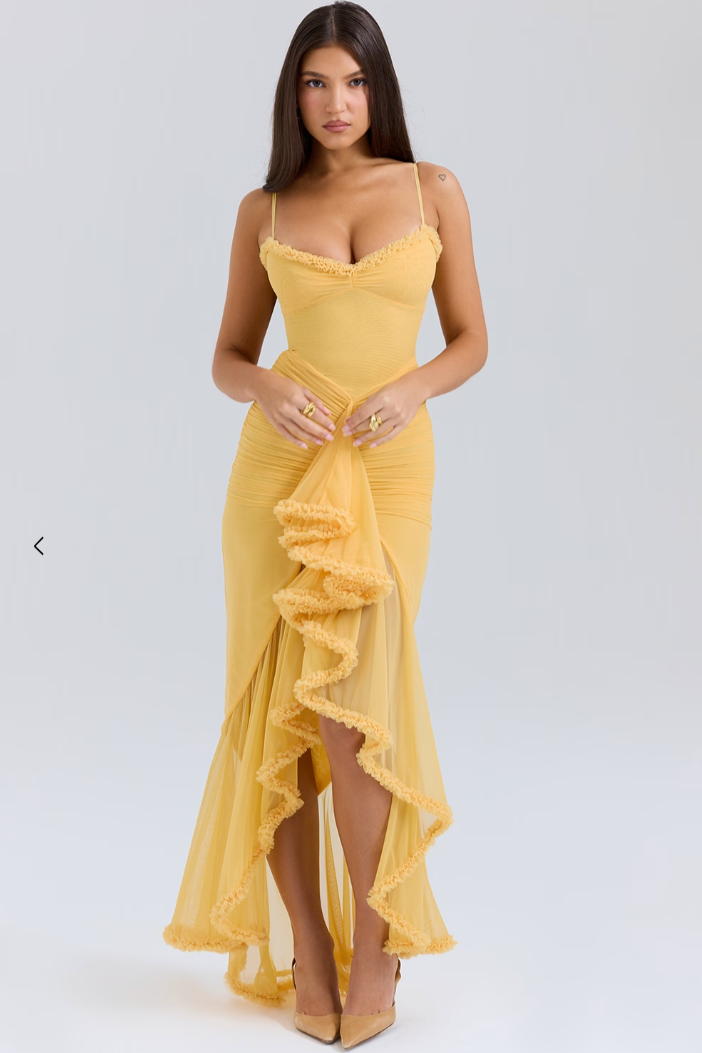 Edith Charming Ruffled Dress - Elena Harper