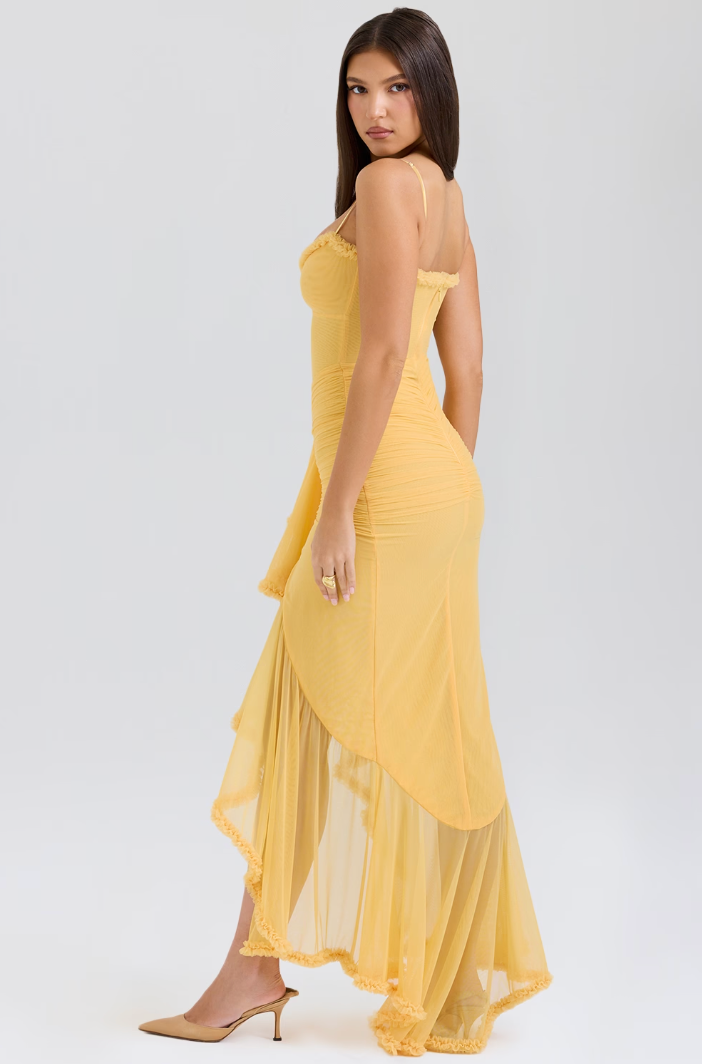 Edith Charming Ruffled Dress - Elena Harper