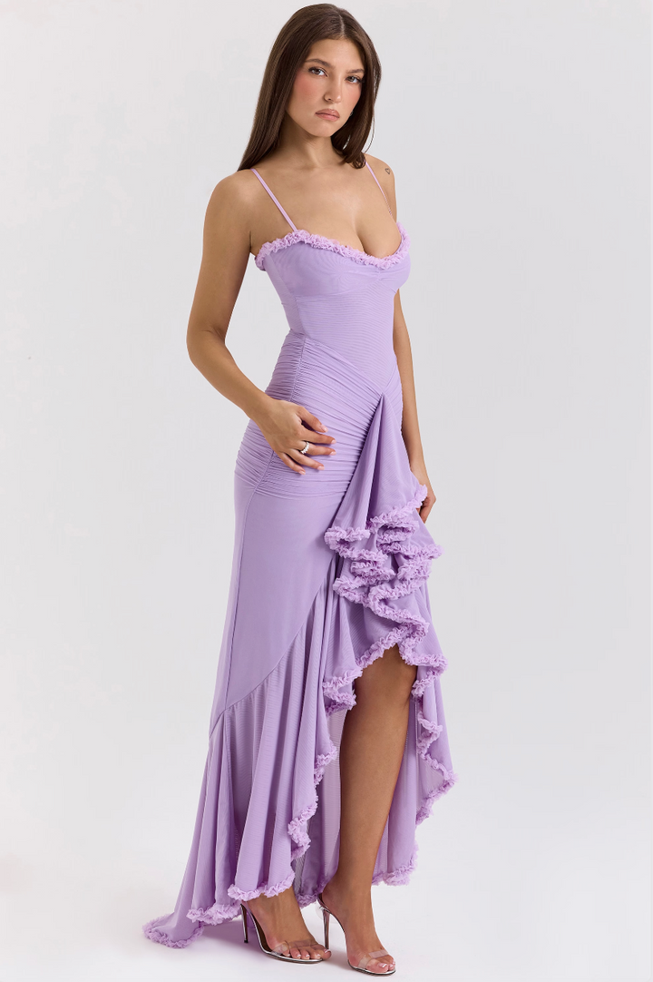 Edith Charming Ruffled Dress - Elena Harper