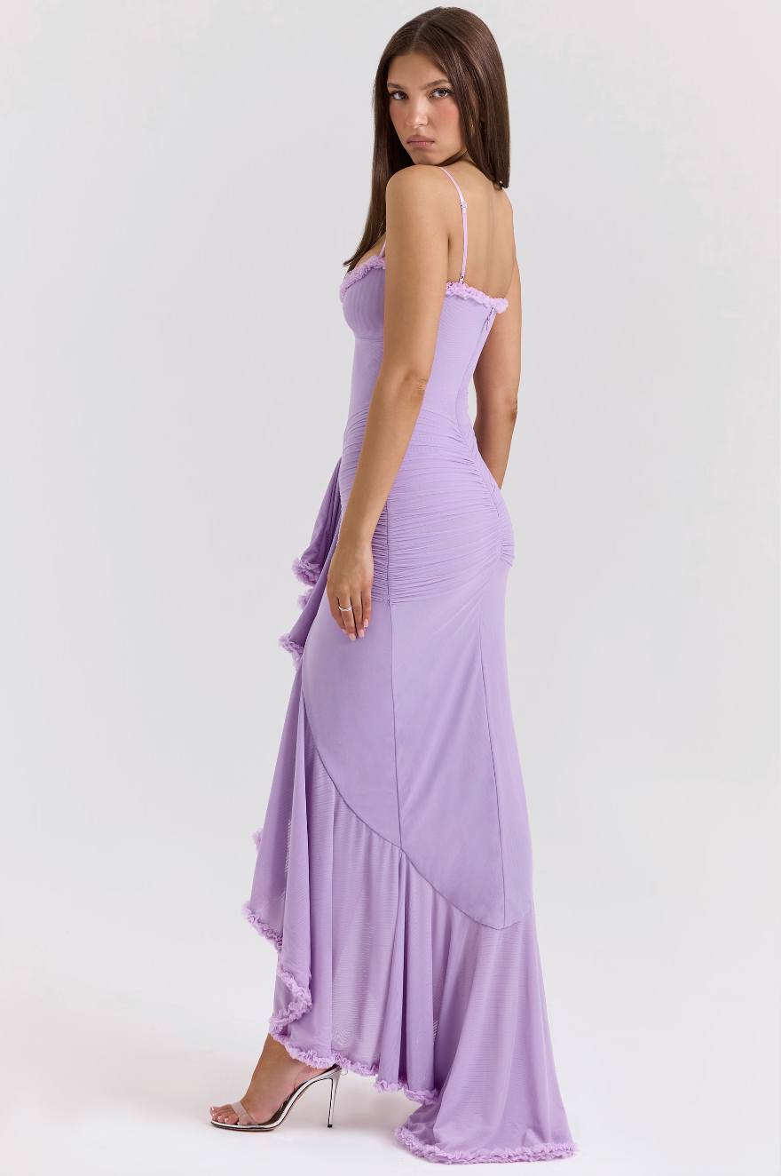 Edith Charming Ruffled Dress - Elena Harper
