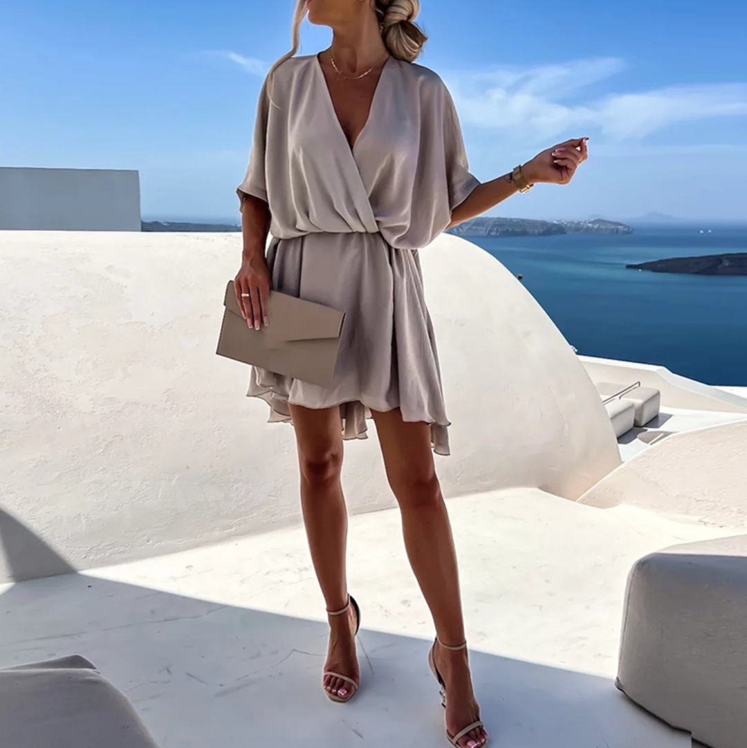 Kiana Chic Flowy Mini Dress - Elena Harper