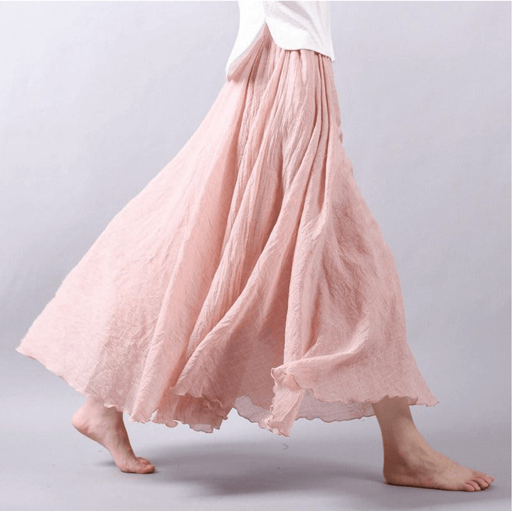 Women's Flowy Maxi Skirt - Bohemian Chic & Summer Comfort