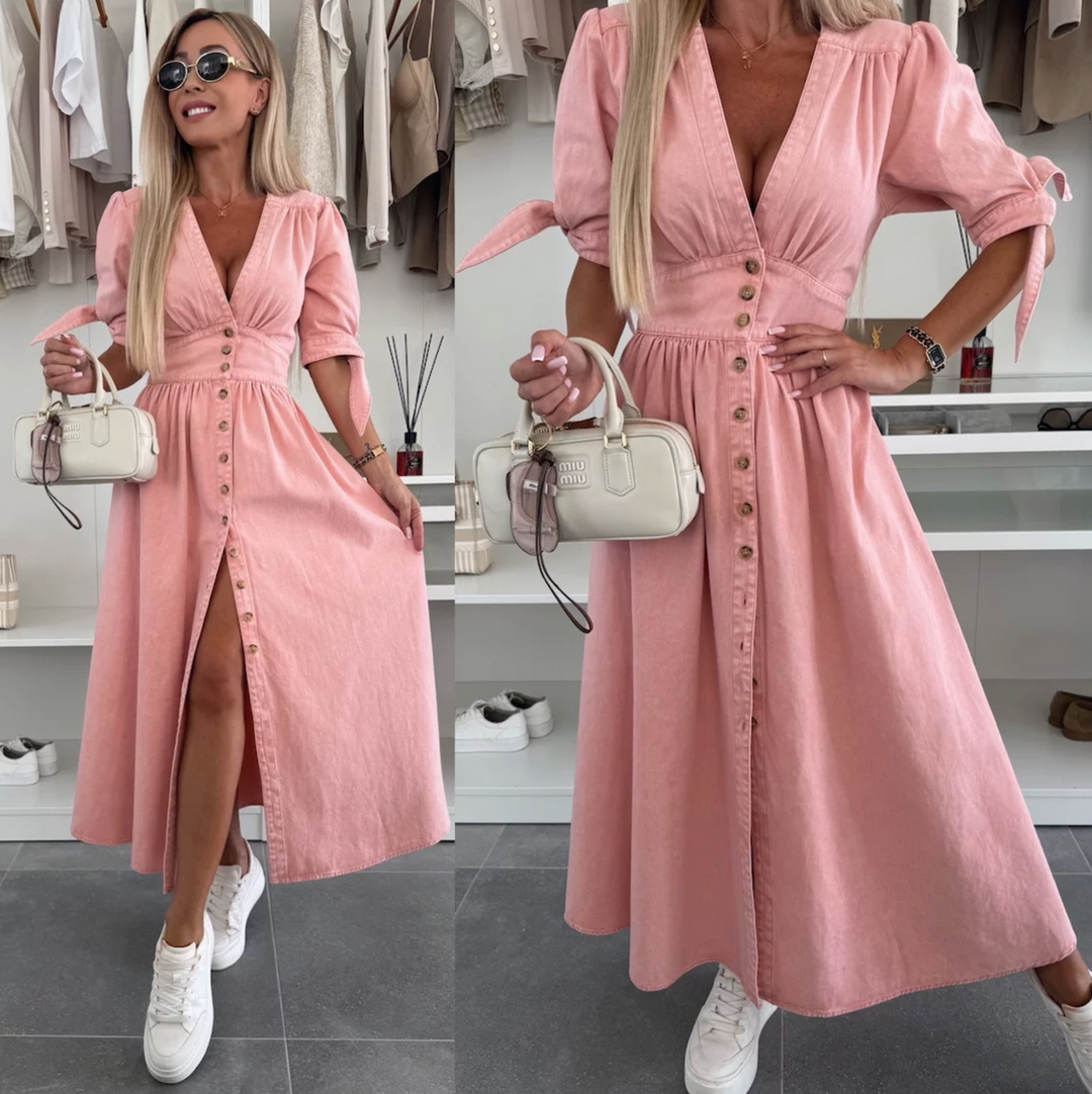 Marit Radiant Denim Dress - Elena Harper