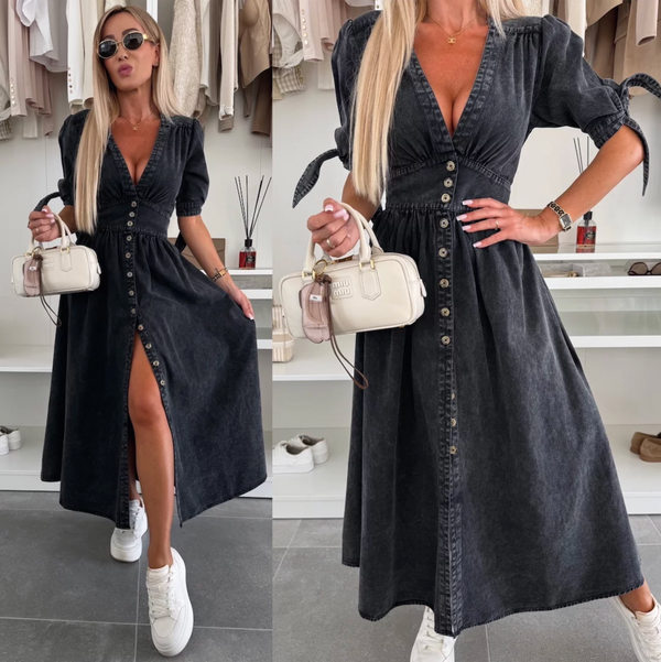 Marit Radiant Denim Dress - Elena Harper