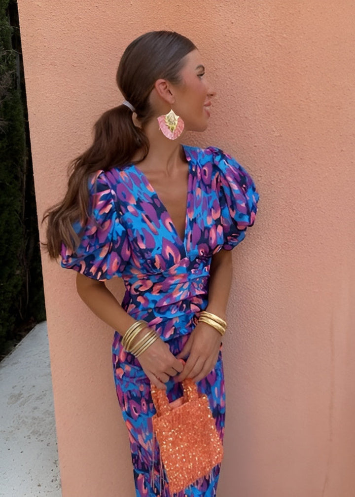 Daline Stylish and Vibrant Dress - Elena Harper