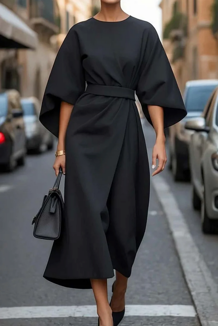 Aria Elegant Midi Dress - Elena Harper